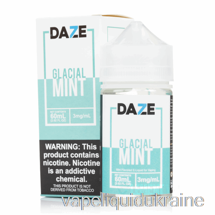 Vape Liquid Ukraine Glacial Mint - 7 Daze E-Liquid - 100mL 6mg